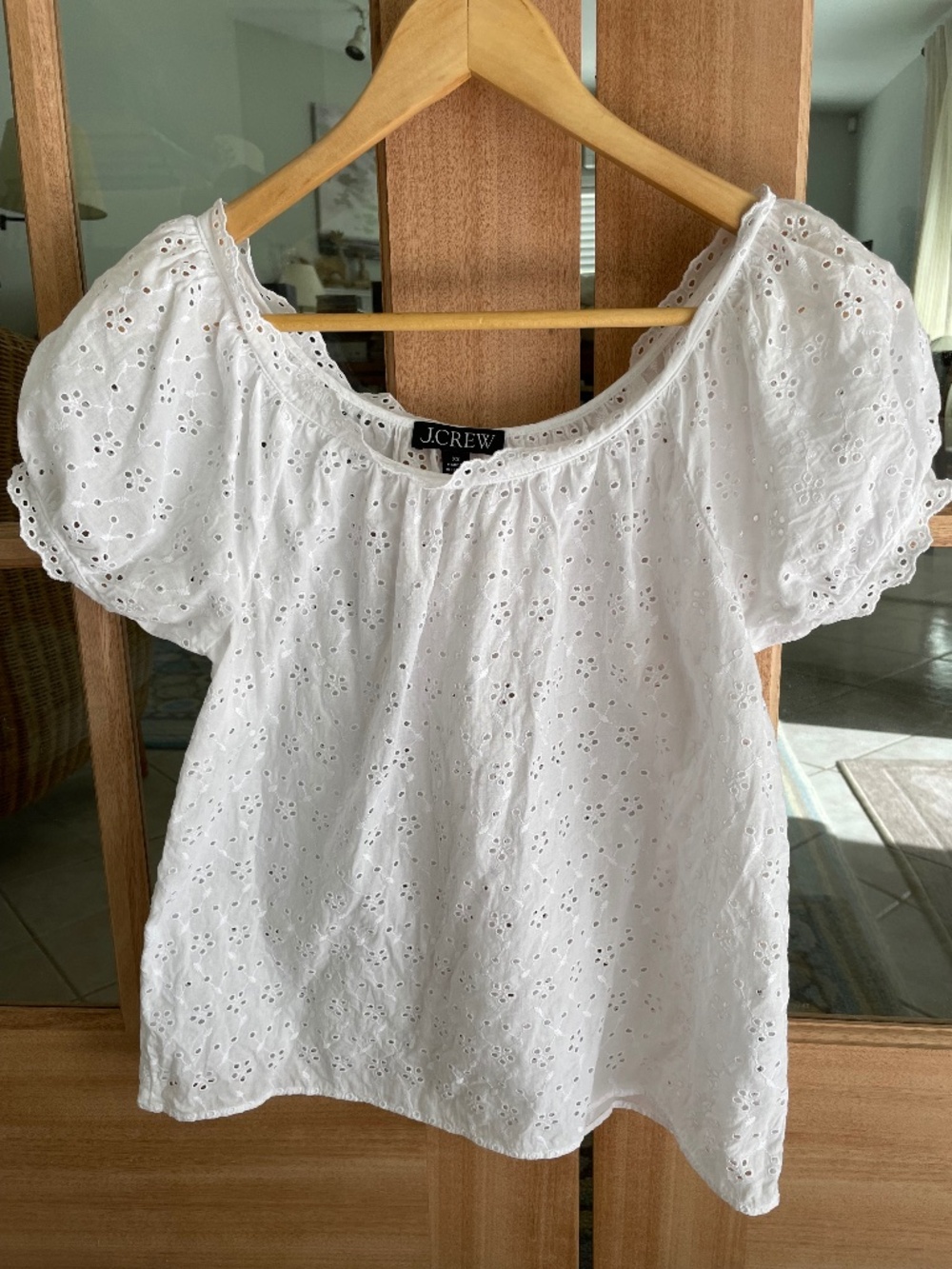 JCrew eyelet top-NWOT